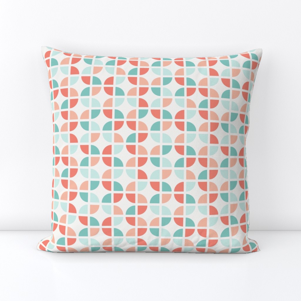 Geometric Pattern: Quarter Circle: Summer