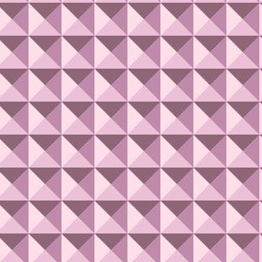 Geometric Pattern: Pyramid: Dusty Rose