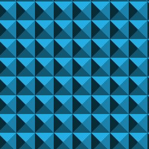 Geometric Pattern: Pyramid: Dark/Blue