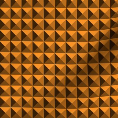 Geometric Pattern: Pyramid: Dark/Orange