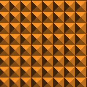 Geometric Pattern: Pyramid: Dark/Orange