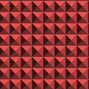 Geometric Pattern: Pyramid: Dark/Red