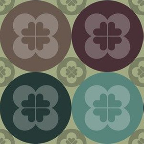 Geometric Pattern: Circle Flower: Postcard