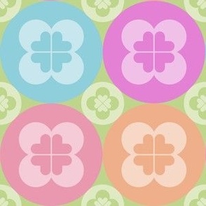 Geometric Pattern: Circle Flower: Pastel