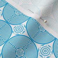 Geometric Pattern: Labyrinth: Light Blue