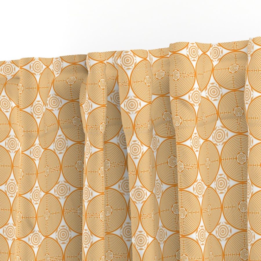 Geometric Pattern: Labyrinth: Light Orange