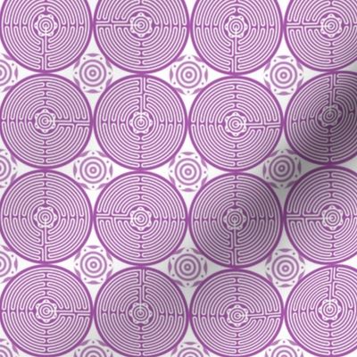 Geometric Pattern: Labyrinth: Light Purple