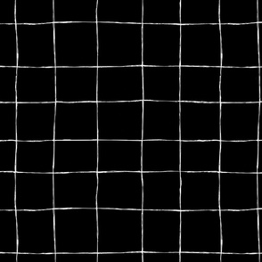 Casual Grid-white on black