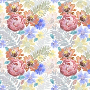 Colorful floral pattern.