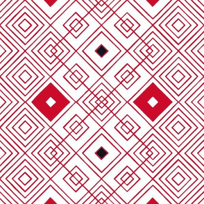 Handmade_Geometric red_black_white 074