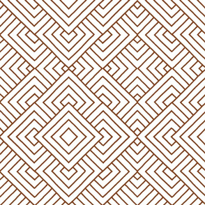 Handmade_Geometric brown_white 059