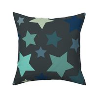 Seamless Repeat Pattern - Scattered Stars by Erica Henry