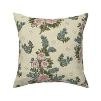 Indian Floral Chintz-Ivory-Large