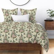 Indian Floral Chintz-Ivory-Large