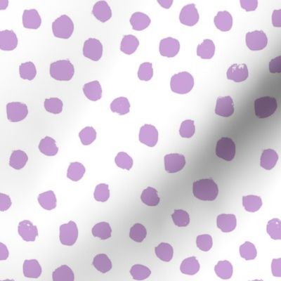 nursery dots fabric - dots painted dot spots painterly abstract nursery baby lavender