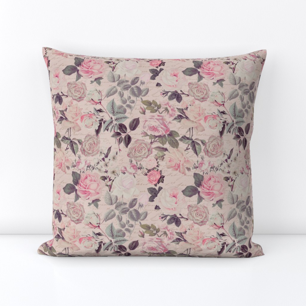 Vintage Chintz Rose Pattern