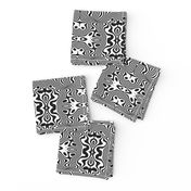 Black And White Kaleidoscope Pattern