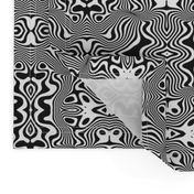 Black And White Kaleidoscope Pattern