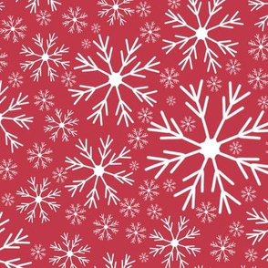Snowflake on Dark Pink | JUMBO | Renee Davis