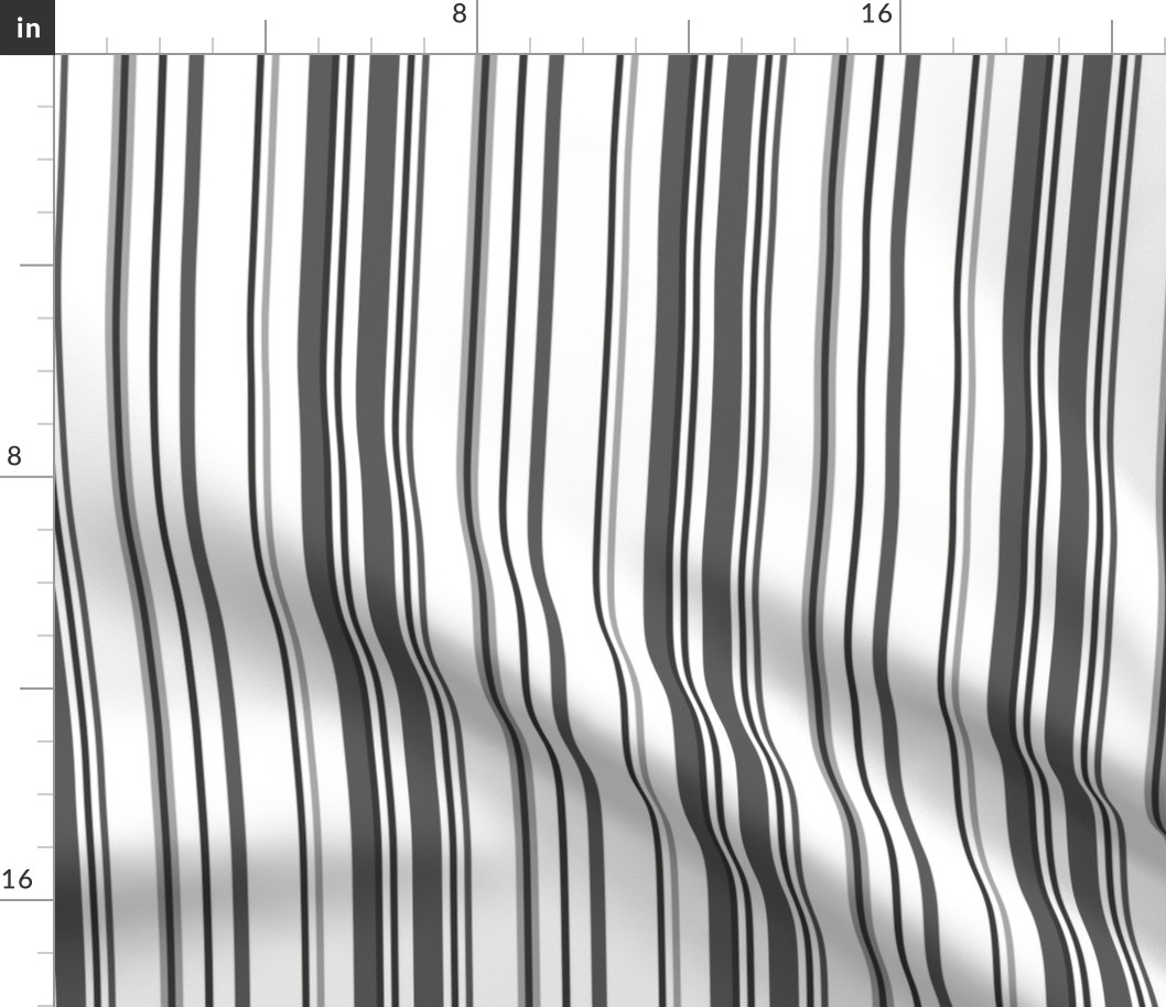 Striped Gray | Shades of Grey Stripes| Renee Davis