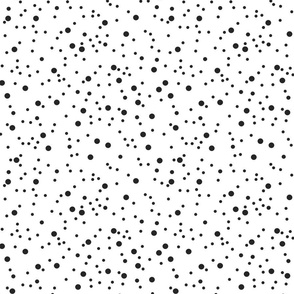 Dots on white |Mineshaft Gray Polkadots | Renee Davis