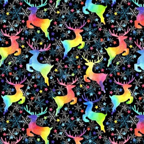 Rainbow Reindeer - black