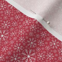 Snowflakes | Dark Christmas Pink | Renee Davis