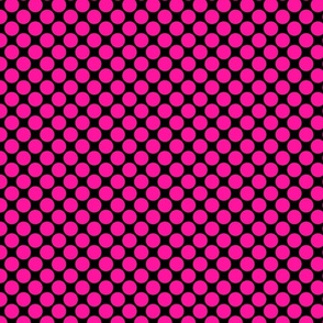 Big Pink Polka Dots || classic geometric shapes circles (large)
