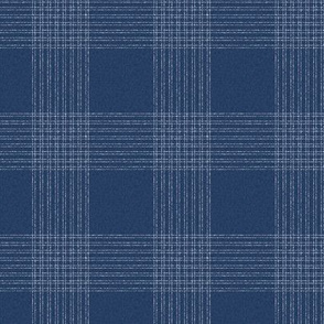 Navy Plaid Fabric, Wallpaper and Home Decor | Spoonflower