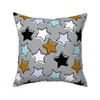 Stars / Blue / Grey / Brown