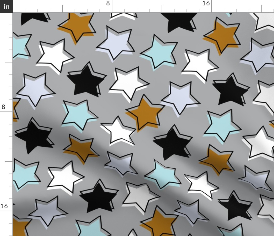 Stars / Blue / Grey / Brown