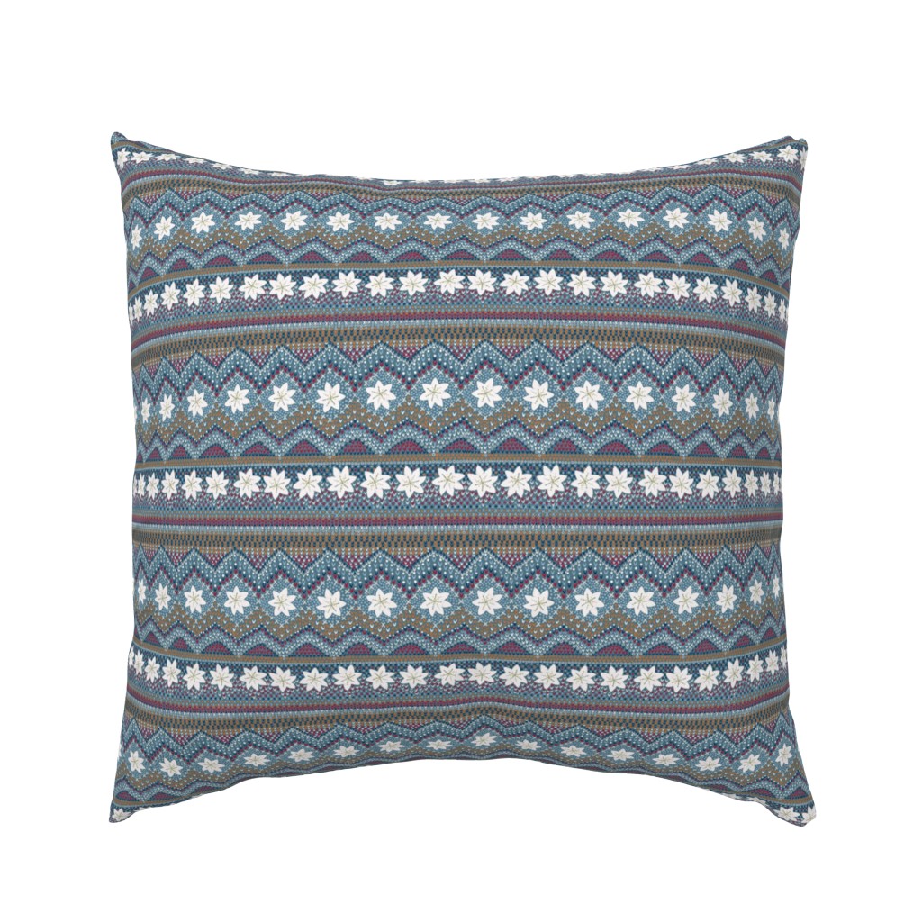 Arctic Star Flora Fair Isle (storm blue)6”