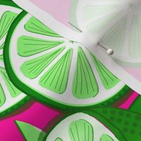 Lime Light Pop Art / Green-Pink 