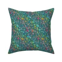 Rainbow Snowflakes - green