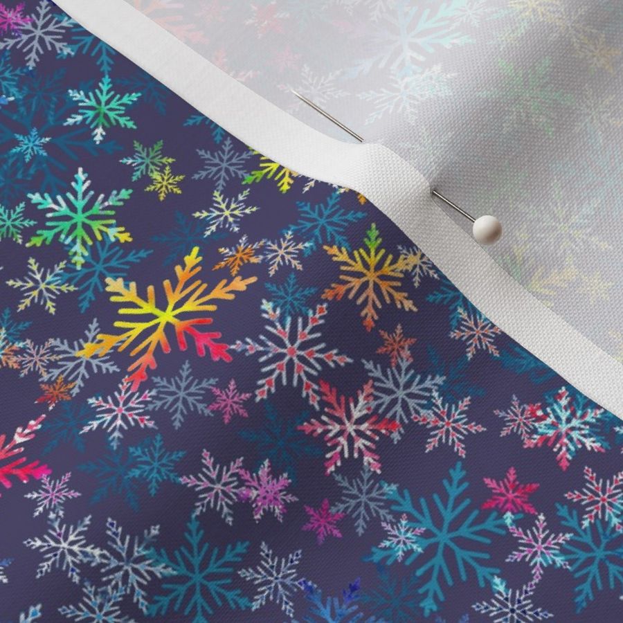 Rainbow Snowflakes - purple