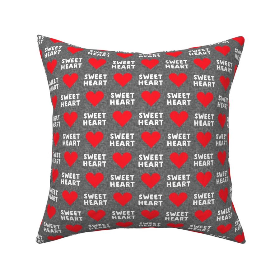 sweet heart - valentines- dark grey - LAD19