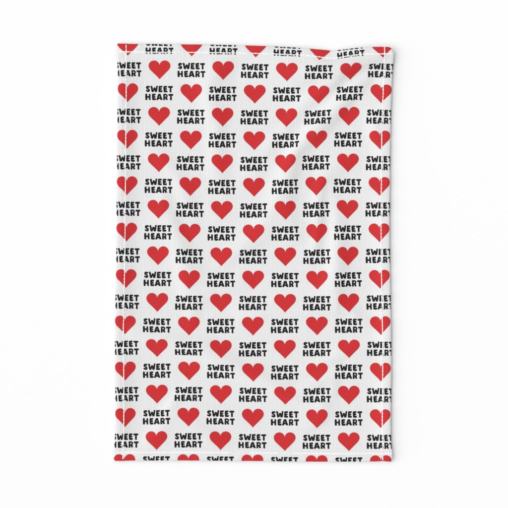 sweet heart - valentines- black and red - LAD19