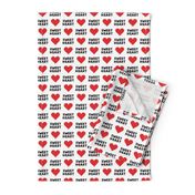 sweet heart - valentines- black and red - LAD19