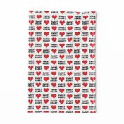 sweet heart - valentines- black and red - LAD19