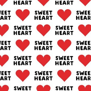 sweet heart - valentines- black and red - LAD19