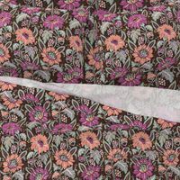 vintage floral Jacobean chintz