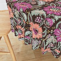 vintage floral Jacobean chintz