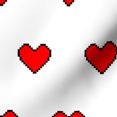 pixel hearts