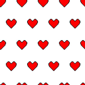 pixel hearts