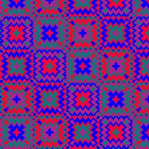 Tribal Quilt in Jewel Tones