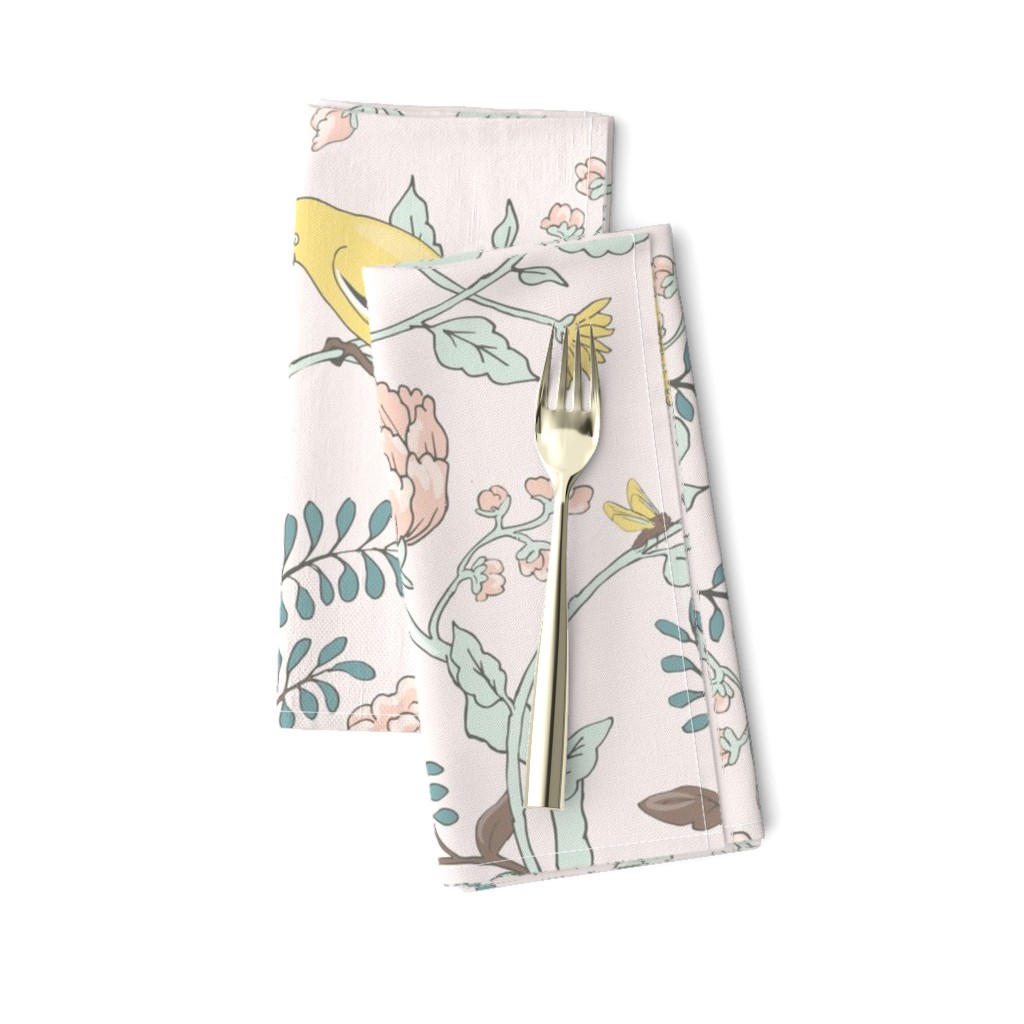 Goldfinch Botanical Luncheon Napkins