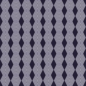 JP16 -  Tiny - Harlequiin Pinstripe Diamond Chains in Two Tone Puce aka Brownish Purple