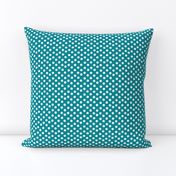 Pretty Polka Dots in Teal