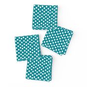 Pretty Polka Dots in Teal