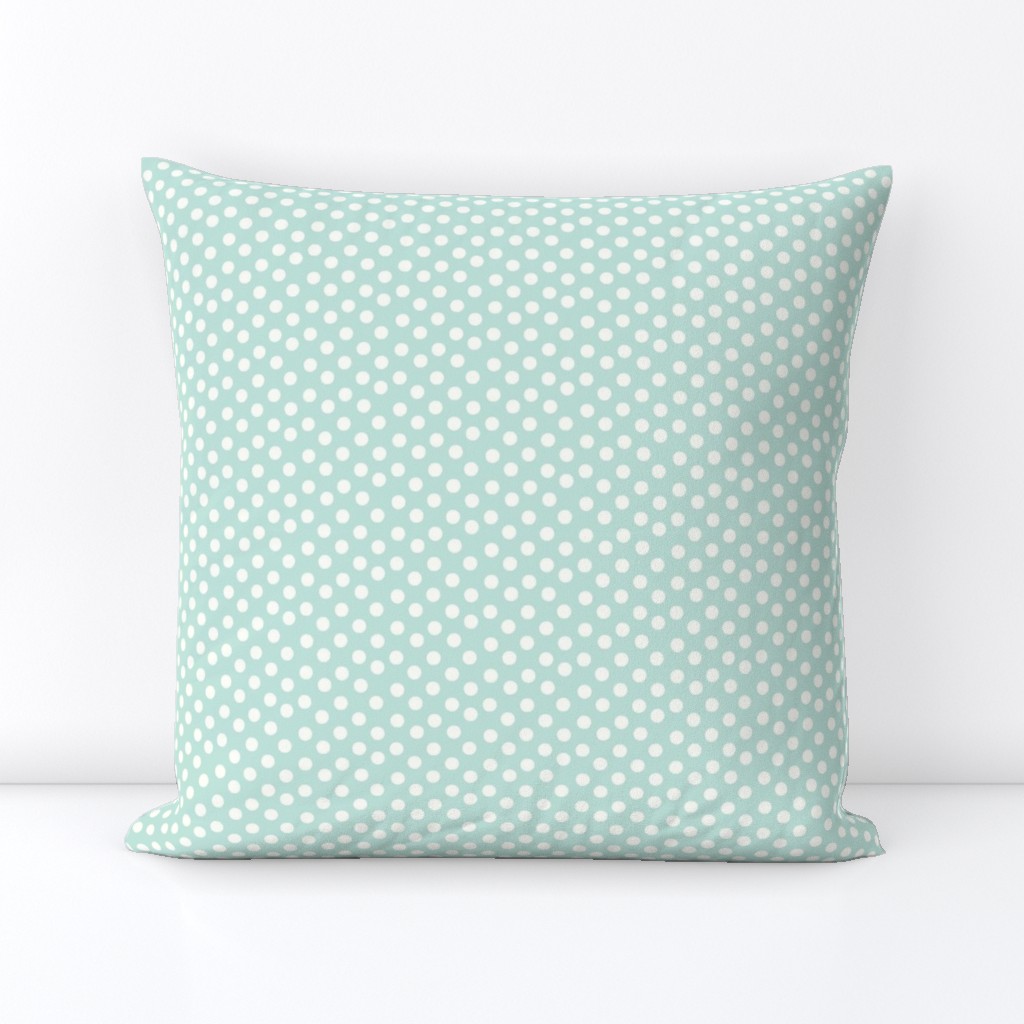 Pretty Polka Dots in Mint